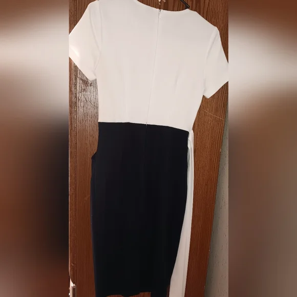 Vfshow Vfemage Women's 2 piece, tie waisted dress, Black and White, XS - Picture 2 of 9